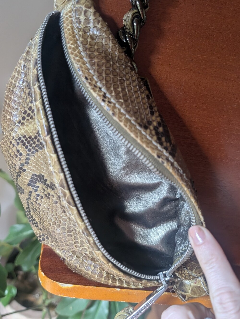 Marc Jacobs - Python Embossed Leather Belt / Sling Bag - Made in Italy - Picture 5 of 11